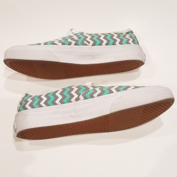 Vans Authentic Gore Skyway ZigZag Turquoise Mens 5 - Picture 4 of 12